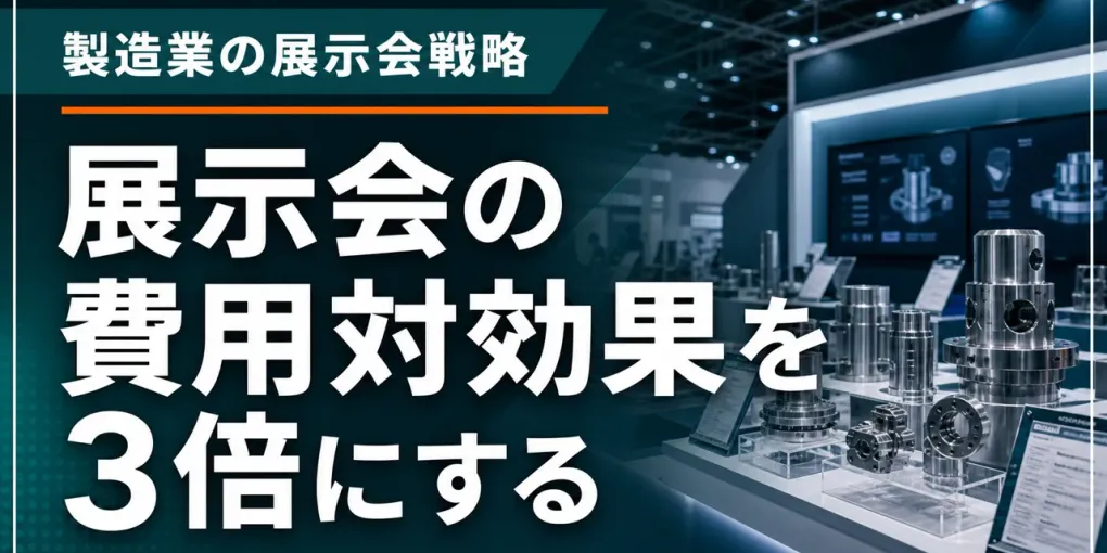 展示会の費用対効果を3倍にする｜製造業の展示会マーケティング戦略