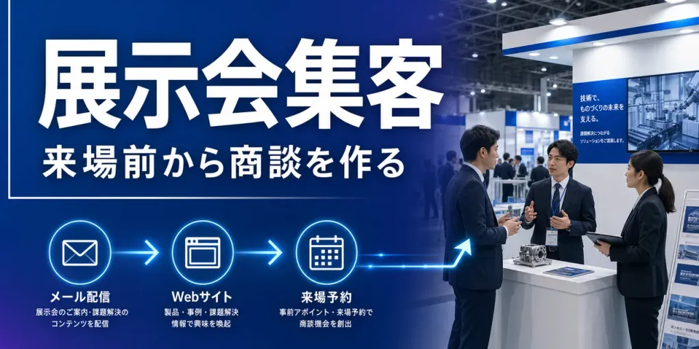 展示会集客の考え方｜来場前から商談を作る製造業の事前準備