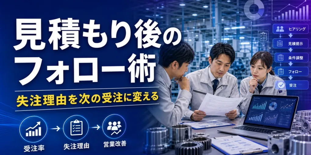 見積もり後フォローのやり方｜失注理由を次の受注に変える