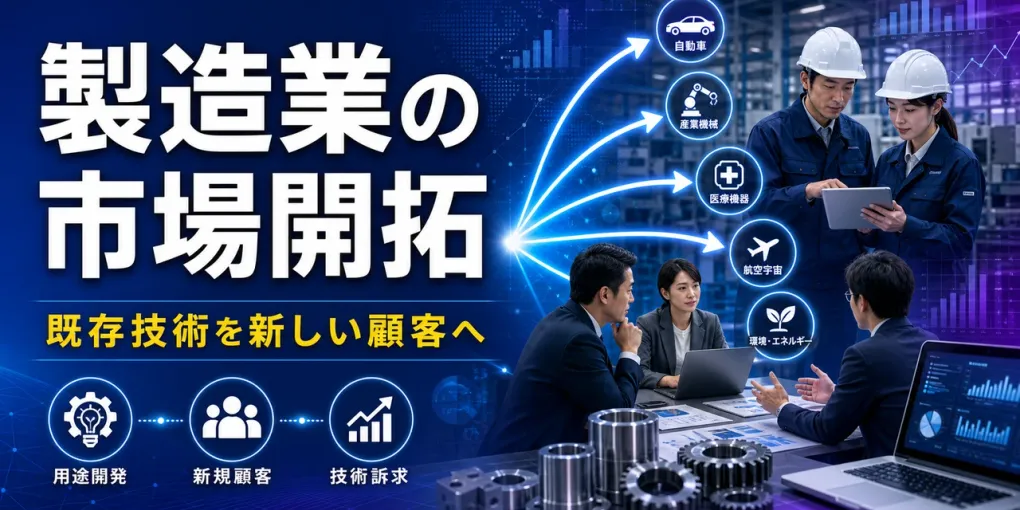 製造業の市場開拓｜既存技術を新しい顧客に届ける考え方