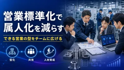 中小製造業の営業標準化｜できる営業の型をチームに広げる