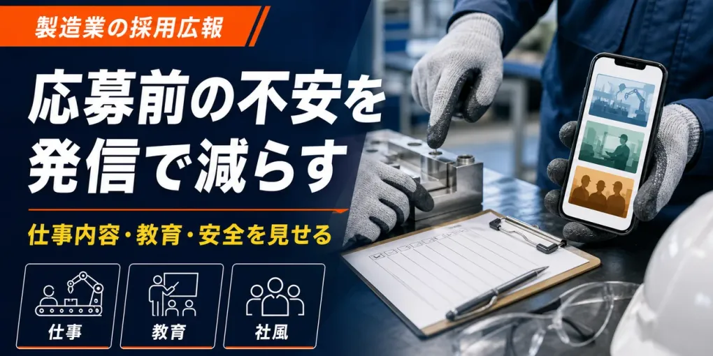 製造業のSNS採用広報｜応募前の不安を減らす発信設計