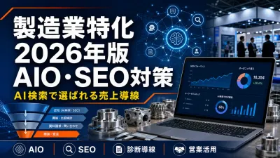 製造業特化の2026年版AIO・SEO対策｜AI検索で選ばれる売上導線