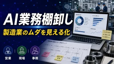 製造業のAI業務棚卸し｜営業・現場・事務のムダを売上導線で見える化する