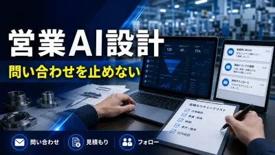 製造業の営業AIエージェント設計｜問い合わせ・見積もり・フォローを止めない仕組み