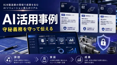 製造業のAI活用事例ページの作り方｜守秘義務を守りながら相談につなげる