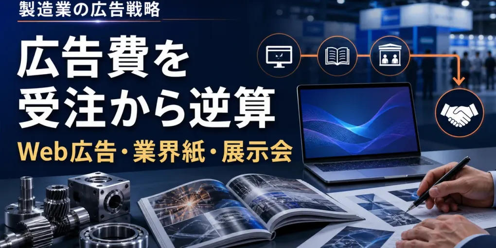 製造業の広告戦略｜Web広告・業界紙・展示会を受注から選ぶ