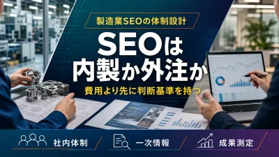 製造業SEOは内製か外注か｜費用対効果と体制の判断基準