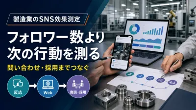 製造業のSNS KPI設計｜フォロワー数ではなく問い合わせ・採用まで測る