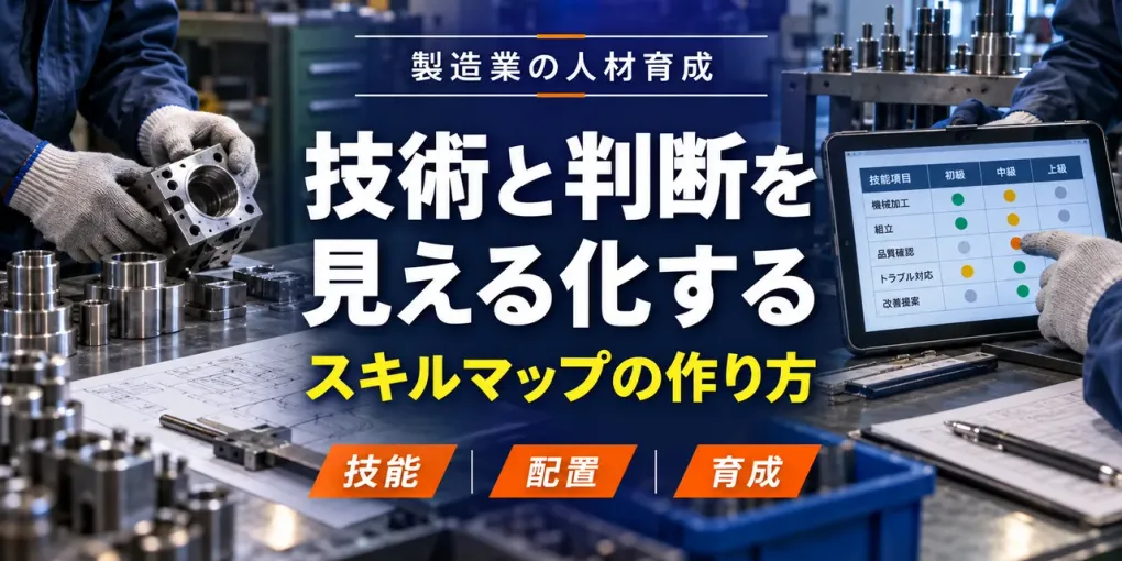 製造業のスキルマップ｜技術・判断・育成課題を見える化する作り方