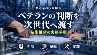 製造業の技術継承｜ベテランの判断を次世代へ渡す7つの実務手順