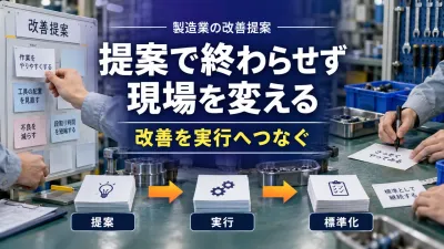 製造業の改善提案制度｜アイデアを実行・検証・標準化へつなぐ方法