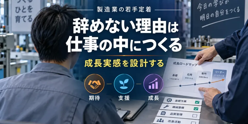 製造業の若手定着｜離職対策より先に成長実感を仕事で作る方法