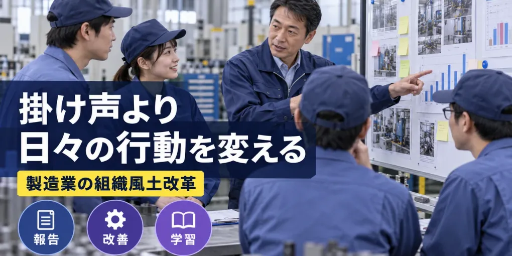 製造業の組織風土改革｜掛け声で終わらせず行動を変える実務手順