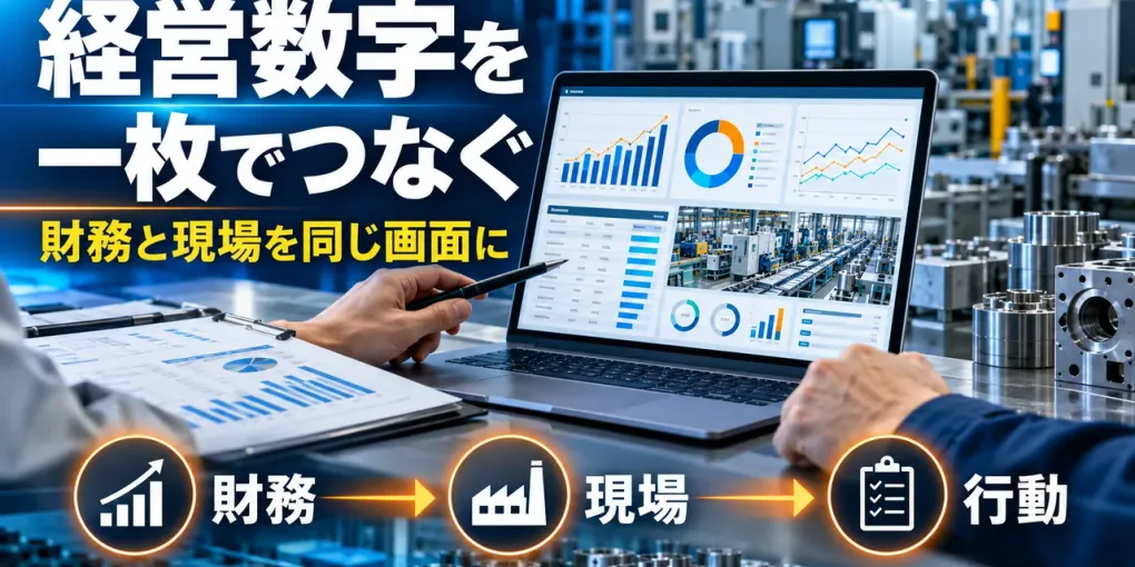 製造業の経営ダッシュボード｜財務と現場の指標を一枚でつなぐ