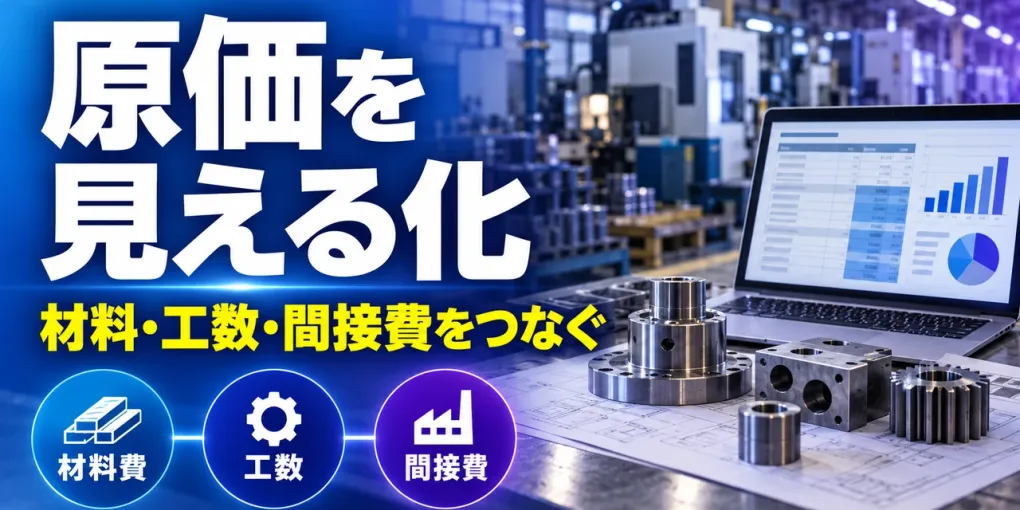 製造業の原価管理｜材料・工数・間接費を見える化する方法
