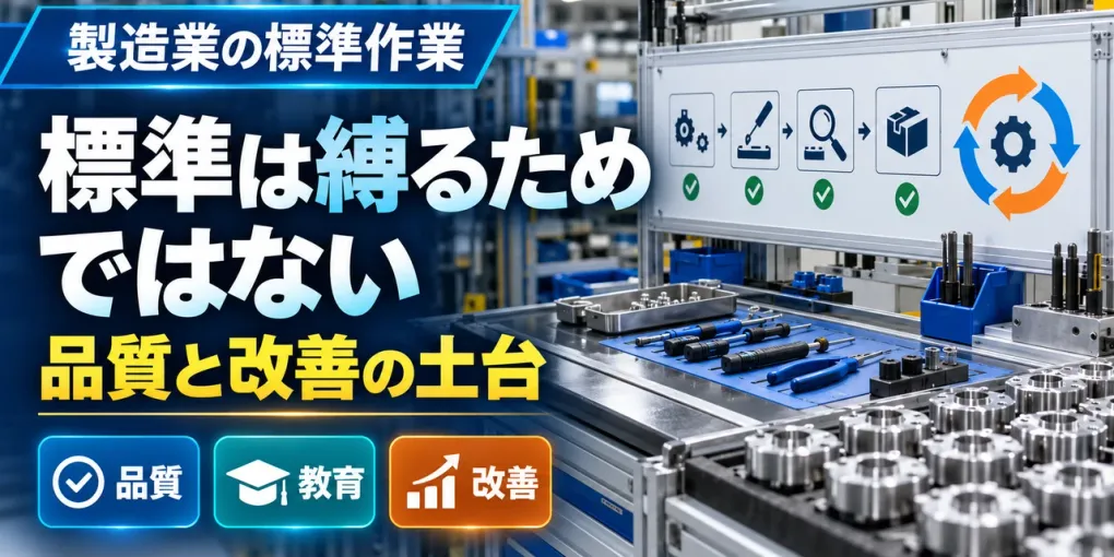 製造業の標準作業｜属人化を減らし品質と改善を両立する