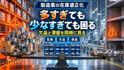 製造業の在庫適正化｜欠品と過剰在庫を同時に減らす