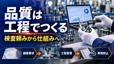 製造業の品質管理｜検査頼みから工程で作り込む仕組みへ