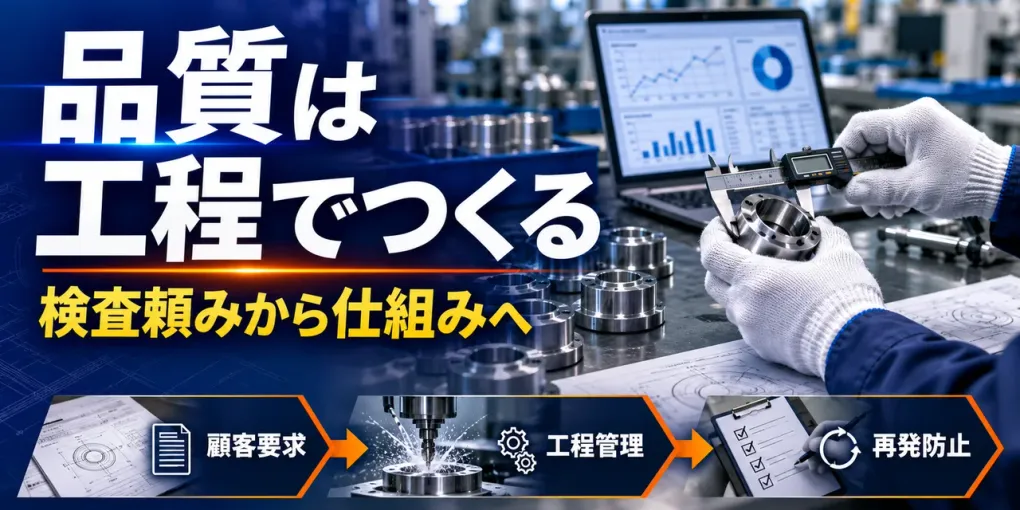 製造業の品質管理｜検査頼みから工程で作り込む仕組みへ