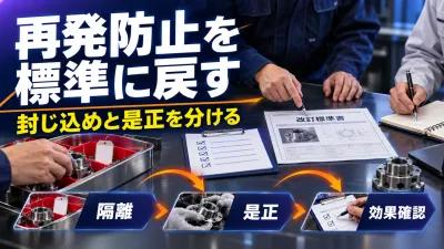 製造業の再発防止｜封じ込め・是正・標準化を分けて進める